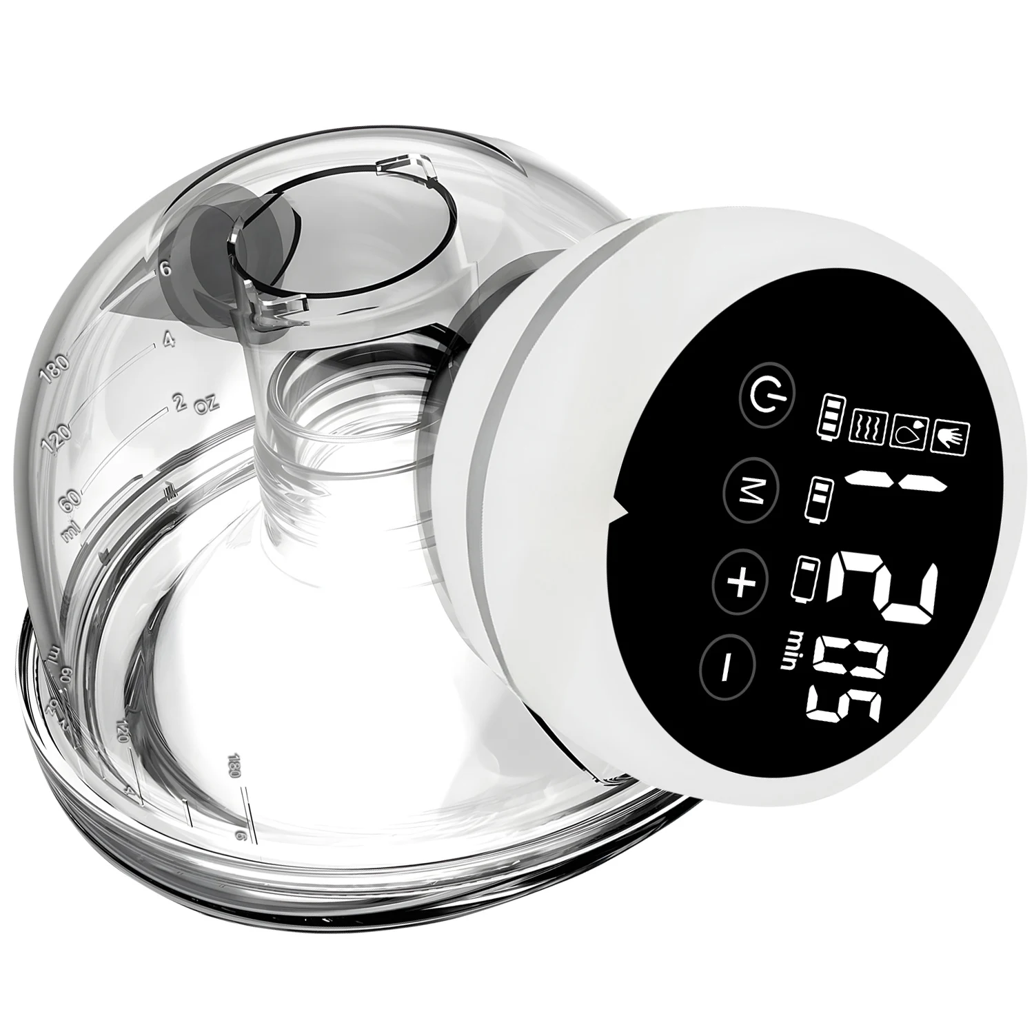 Electric Breast Pump Wearable Hands Free 3 Modes 9 Levels of Suction 180ML Capacity