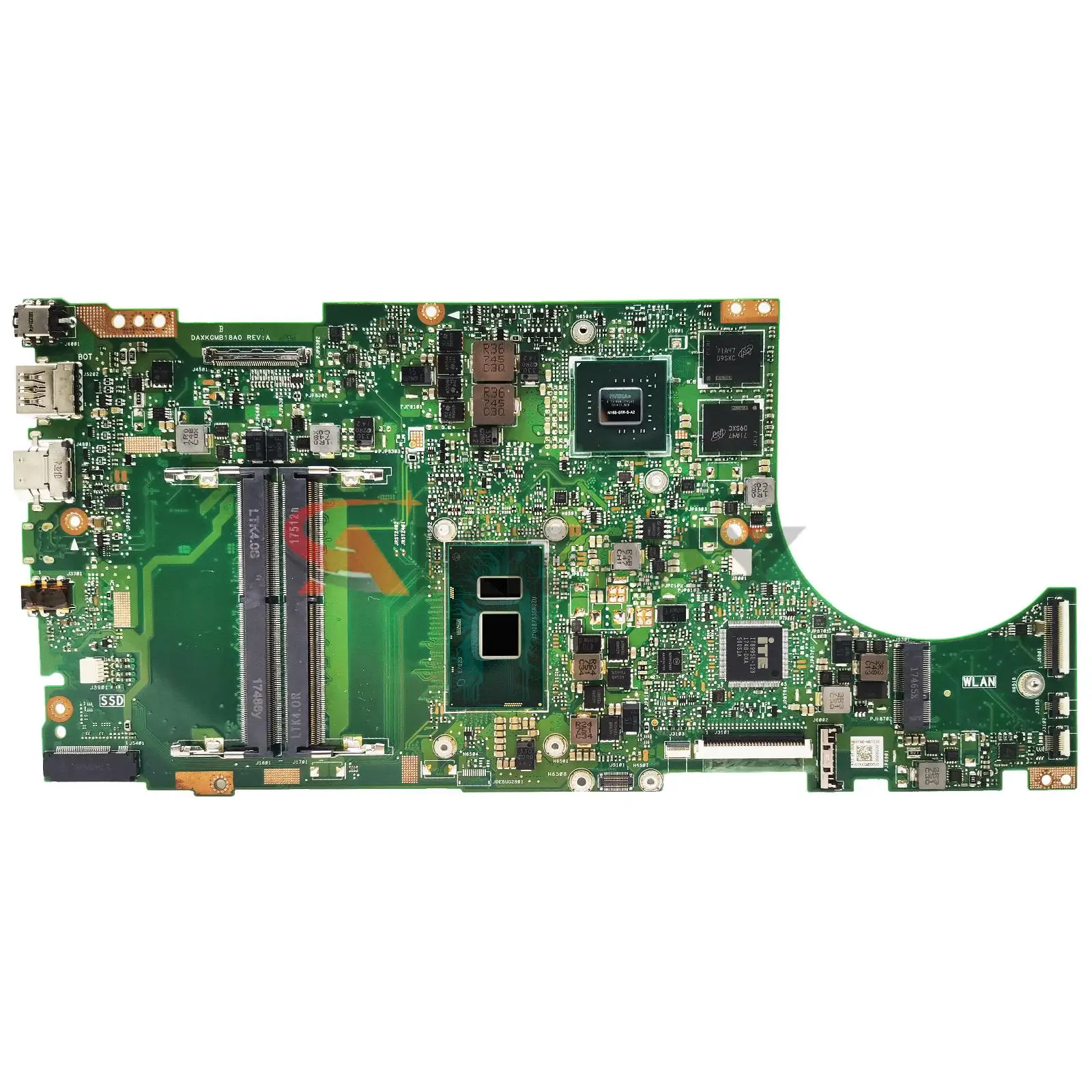 Placa-mãe do Portátil para Asus Mainboard X510un X510ur X510unr X510uq X510u S510u X510uf i3 i5 i7 7ª ou 8ª Geração Cpu - Imagem 6