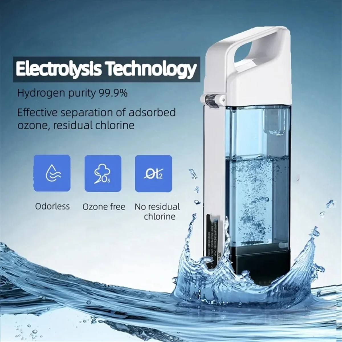 

Hydrogen Generator Water Cup Filter Ionizer Maker Hydrogen-Rich Water Portable Super Antioxidants ORP Hydrogen Bottle