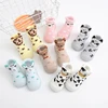 New Autumn Winter Toddler Baby First Shoes 6M-3Y Children's Indoor Anti-Slip Cartoon Socks Shoes Rubber Sole Cotton Pre Walkers 1