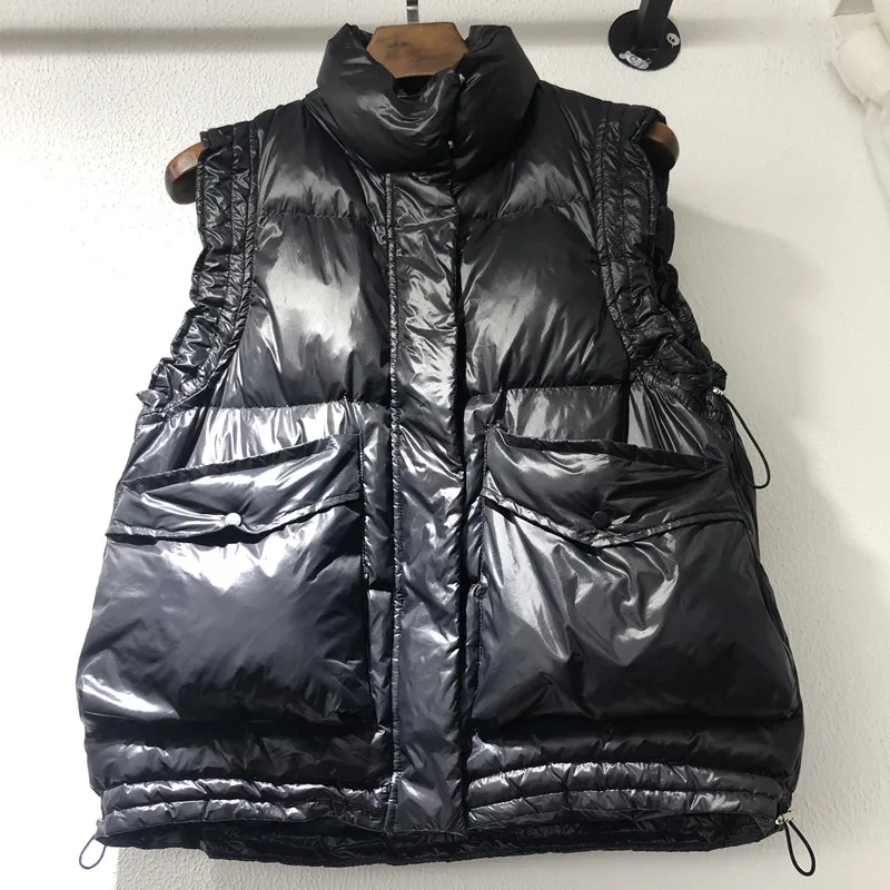 Down Cotton Vest Women Autumn/winter 2024 New Style Padded Jacket Outer Vest Padded Jacket Korean Waistcoat Padded Jacket