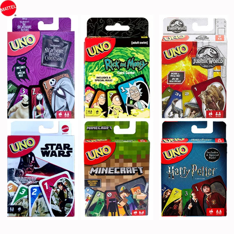 Одна застежка! Настольные игры Кошмар перед Рождеством игральные карты UNO