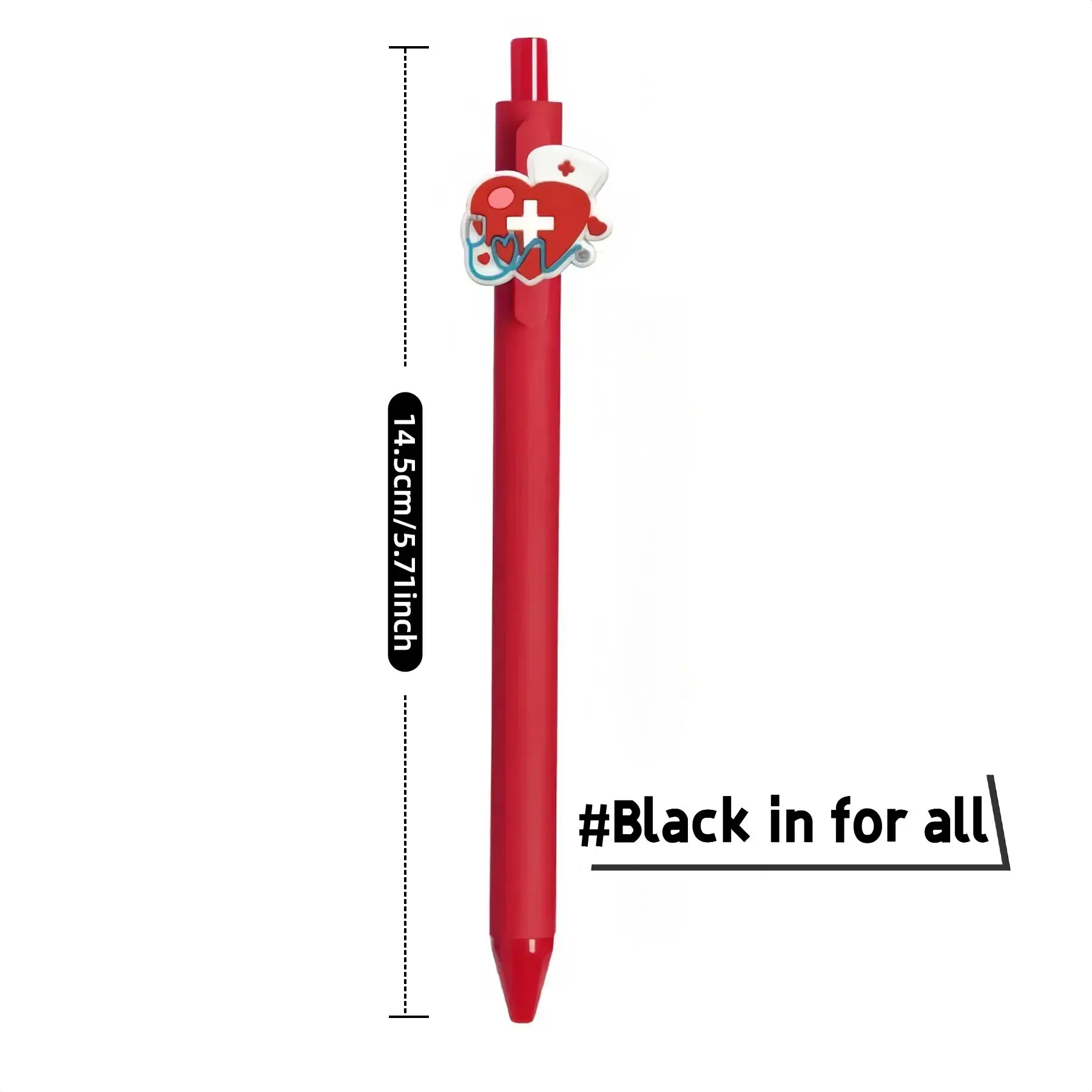 10-Pack Nurse Pens Funny Nursing Accessories Black Ink Ballpoint Set for Nurses Medical Assistants Students Nurse Week Gifts 6