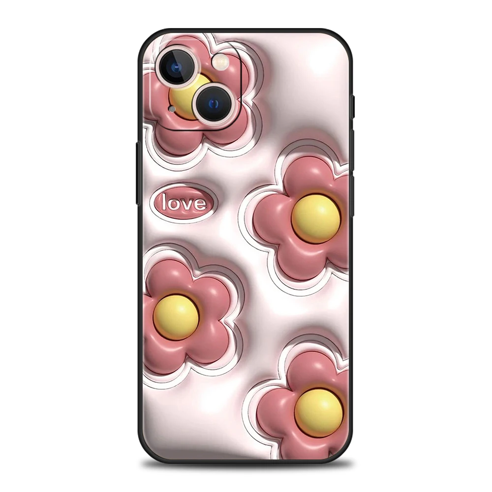 Adorable Cartoon Design Silicone Phone Case Cover - Soft Protective s Shell