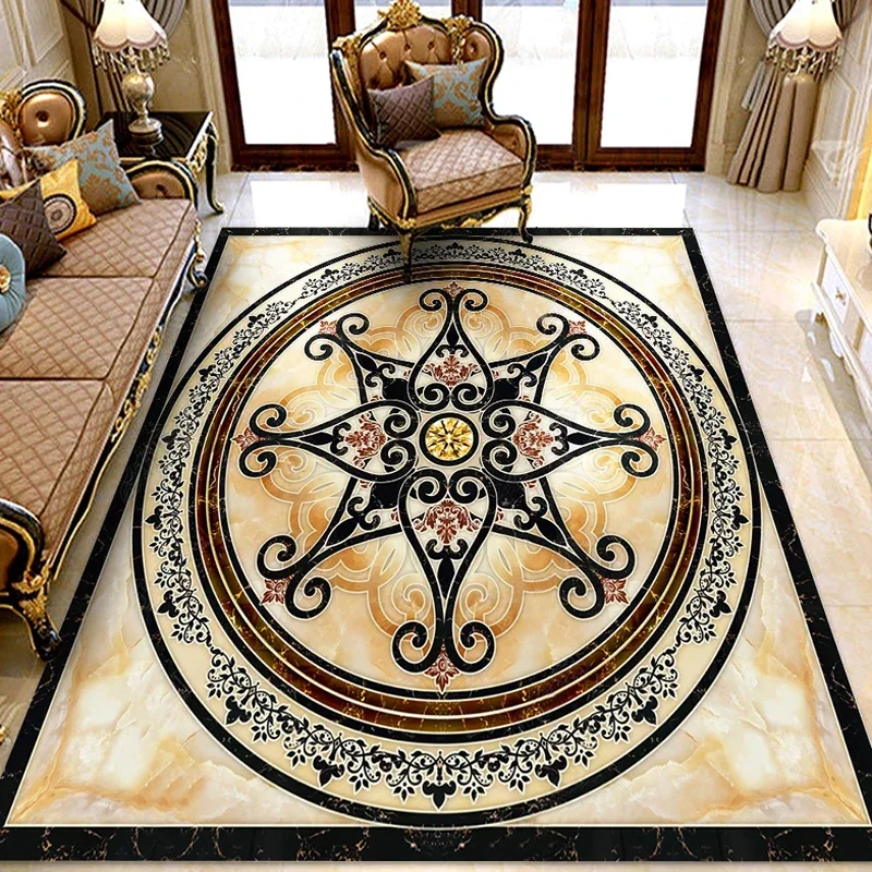 Custom Photo Wallpaper Marble Flower Pattern Floor Decor Stickers Entrance Living Room Bedroom 3D Flooring Mural PVC Wallpaper