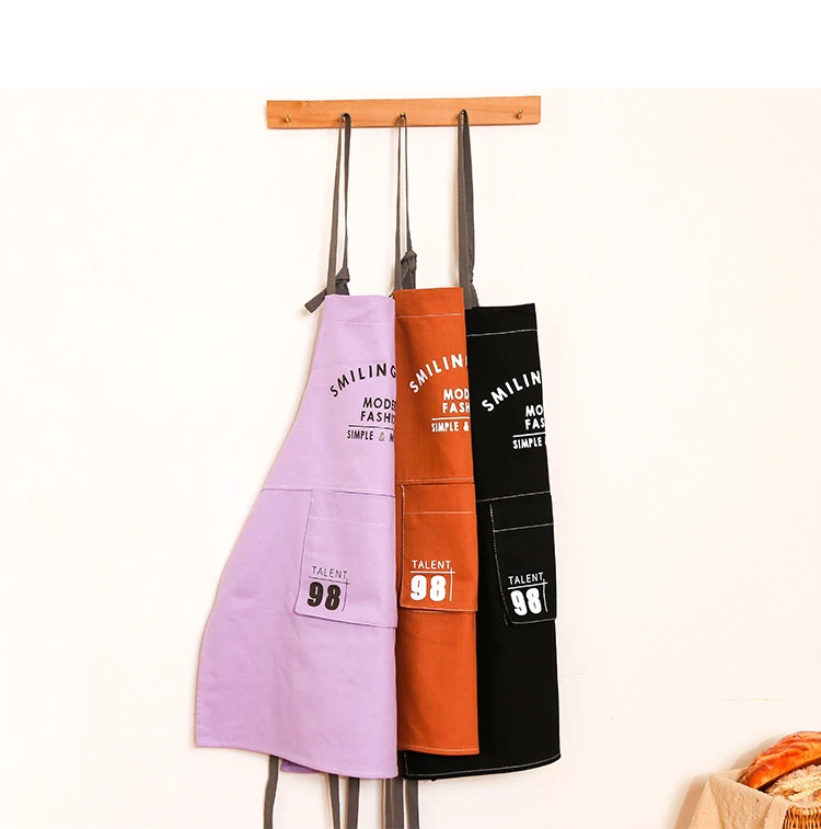 Maßgeschneiderte Markenschürzen für Küche, Restaurant, Café, Friseure, Schönheitssalon, Hausreinigung mit Logo-Kunst – Detail 6
