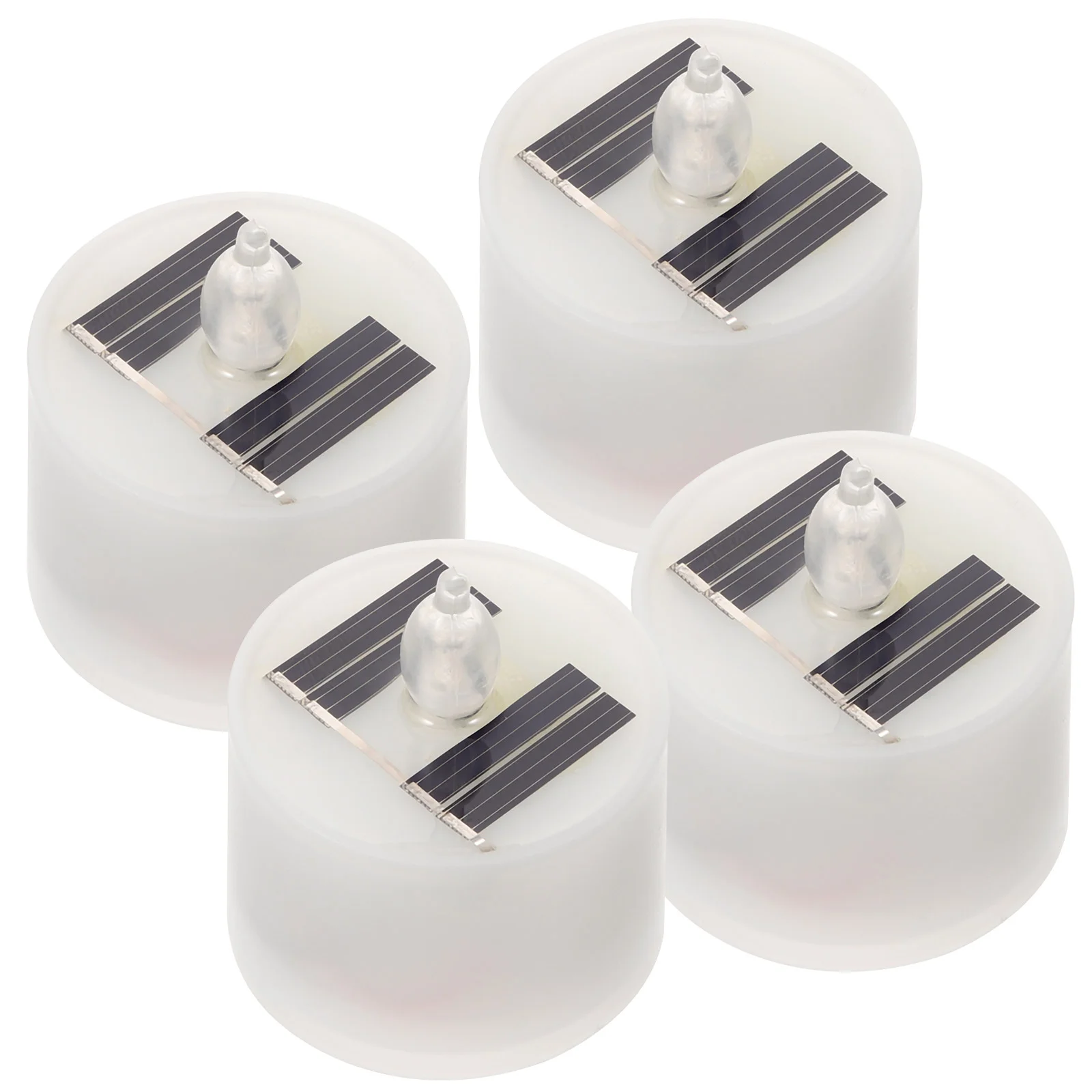 

Solar Tea Candless Outdoor Waterproof Dusk Dawn Lighting Reusable Led Tea Candless