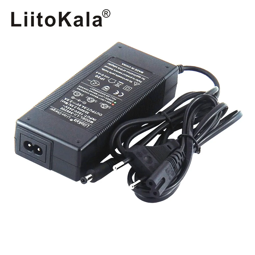 LiitoKala 13S 48V 2A Lithium-ion battery pack charger 5.5*2.1mm Universal 54.6V 2A AC DC Power Supply Adapter charger adapter battery charger power supply adapter battery charger adapter 1-5pcs
