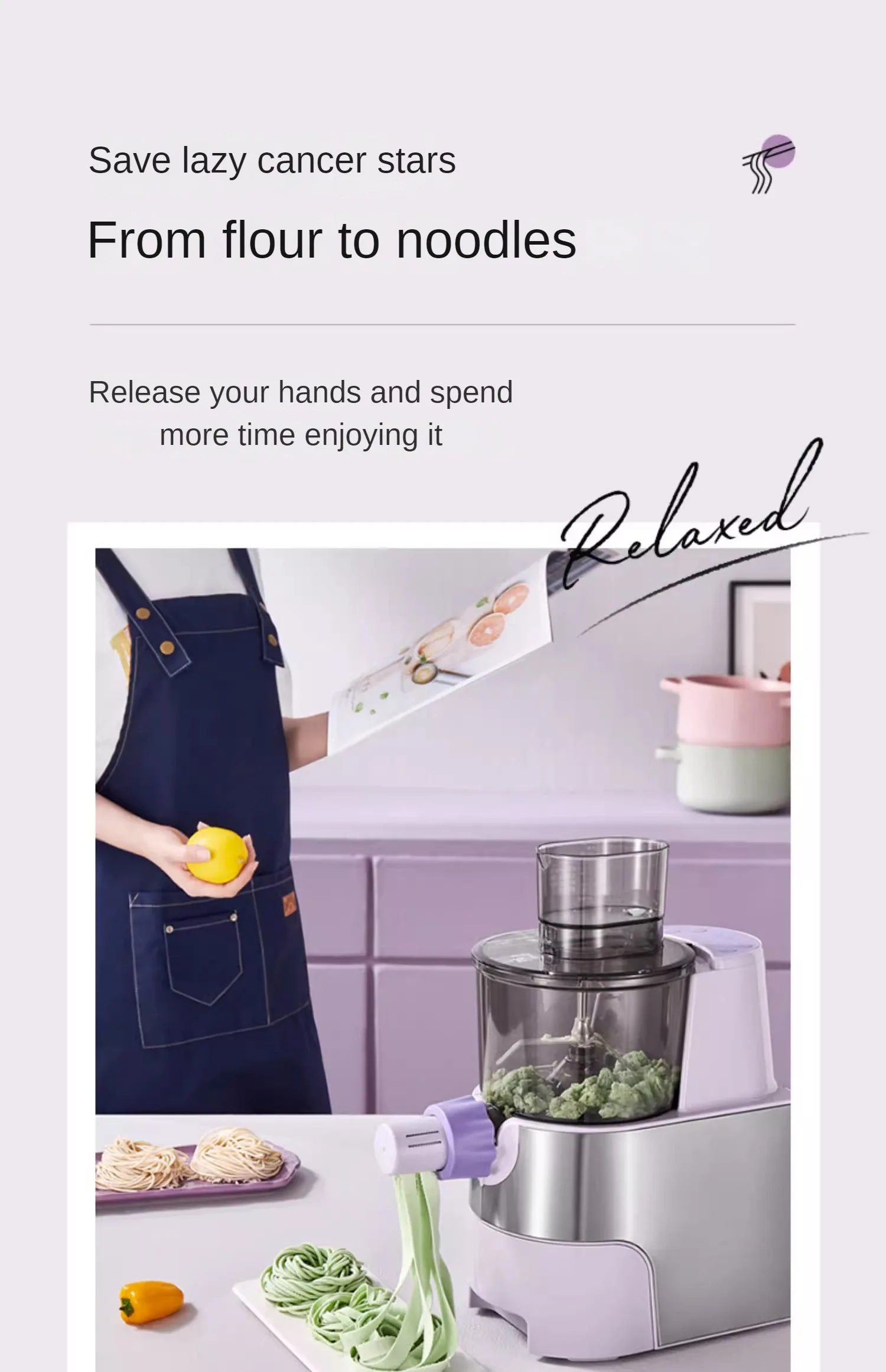 Description Picture 5 of itemNoodle Maker Household Automatic Small Electric Noodle Press Dough Roller Machine Pasta Maker Machine Home Appliance