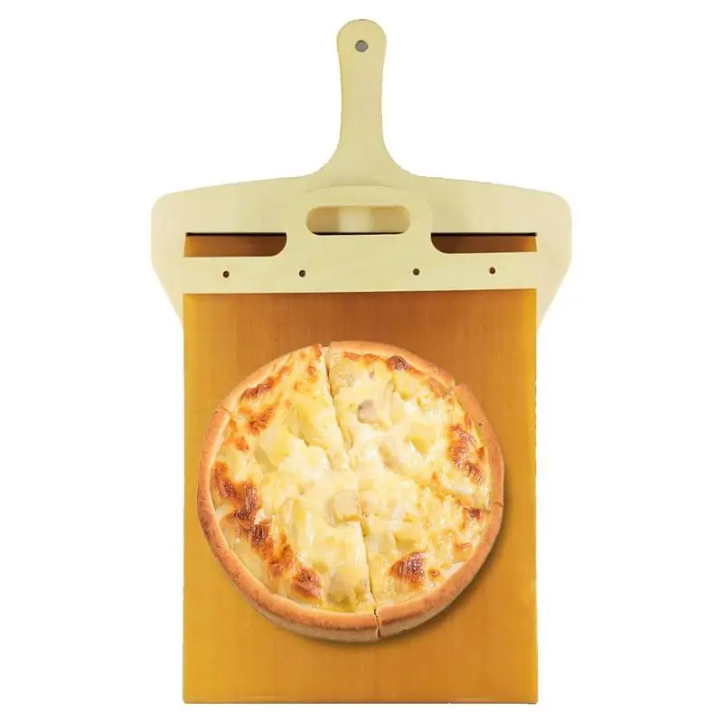 NonstickSlidingPizzaPeelWoodenPizzaTransferShovelWithHandle
