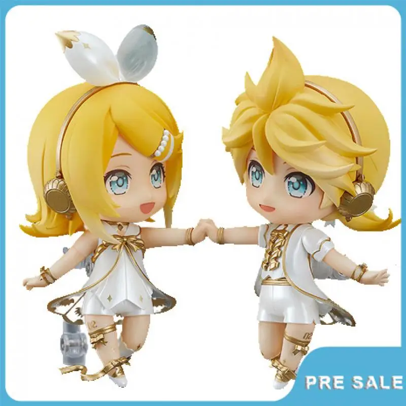 

Pre Sale Anime Vocaloid 2 Action Figure Kagamine Rin Kagamine Len Original Hand Made Q Version 10Cm Toy Peripherals Gifts