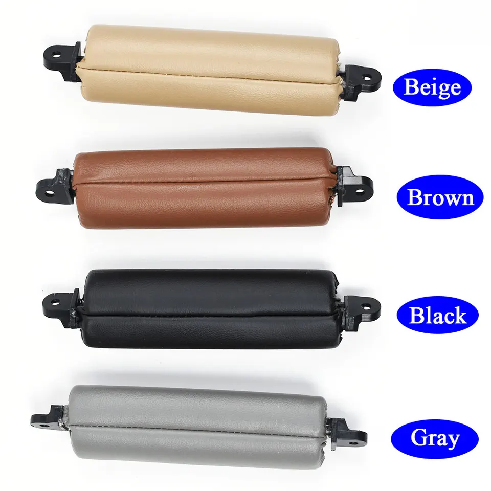 For 2003 2004-2010 VW Touareg 1PC Interior Door Driver Leather Pull Handle Gray