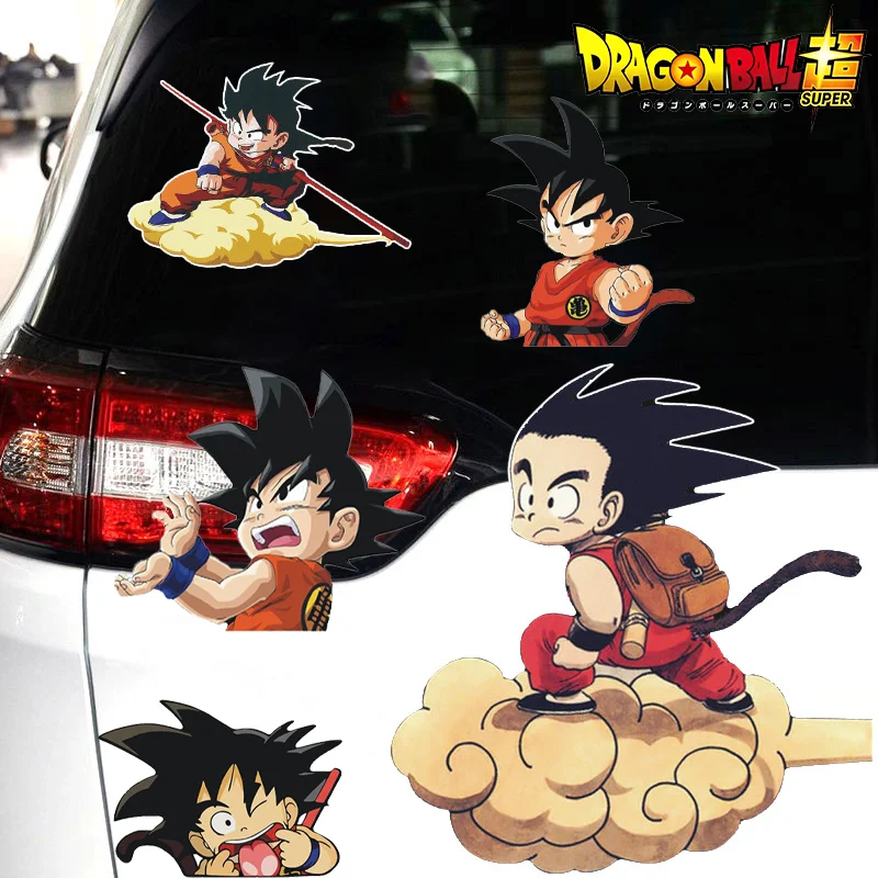 Adesivo Goku Dragon Ball Cabelo DBZ para Carro Moto Capacete Caminhão |  11cm x 8cm