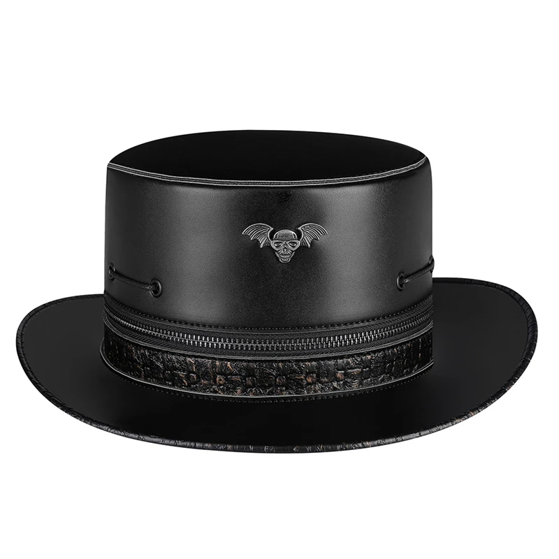 chapeau-gothique-retro-en-cuir-de-haute-qualite-pour-halloween-cosplay-haut-breton-tete-de-mort-ailee-originale-casquette-punk-magique-steampunk-fete-de-scene-de-cheminee