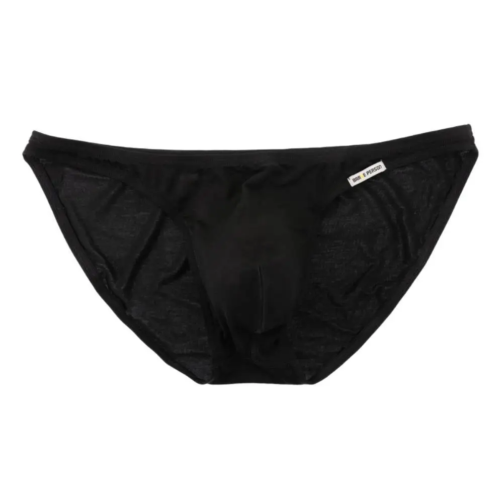 Nieuwe Mode Mannen Sexy Effen Driehoek Slips U Zakje Lage Taille Katoen Ademend Ondergoed Mannelijke Onderbroek  200574005