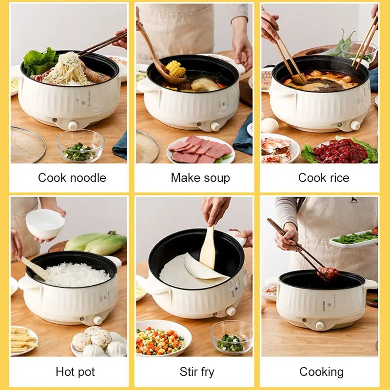 220V Multi Cookers Single/Double Layer Electric Pot 1-2 People Household Non-stick Pan Hot Pot Rice Cooker Cooking Appliances - Image 3