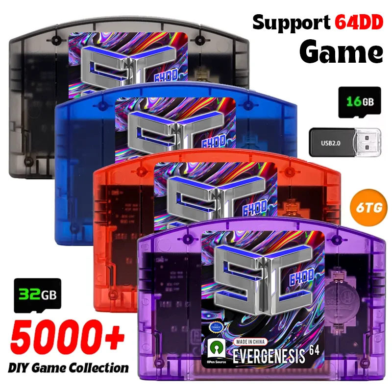 sc♡ Summer Cart 64 SC64 5600 Games in 1 Open - Source Cartridge 32GB