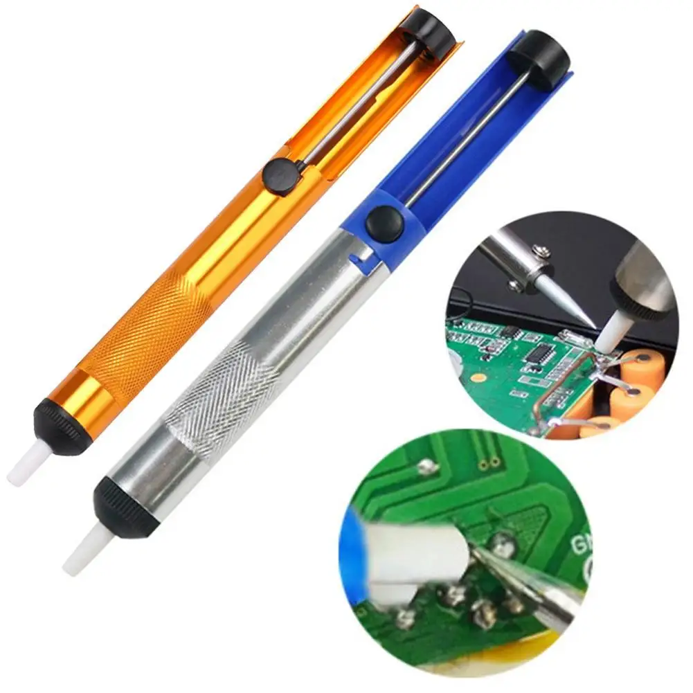 

Aluminum Metal Desoldering Pump Suction Tin Gun Soldering Sucker Pen Removal Vacuum Soldering Iron Desolder Hand Welding Tools