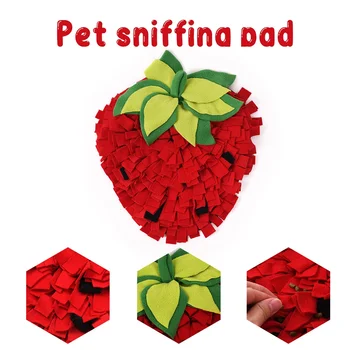Snuffle Mat for Dogs Fruit Vegetable Series Feeding Mat Interactive Dog Sniffing Foraging Mat for Encouraging Natural Foraging 6
