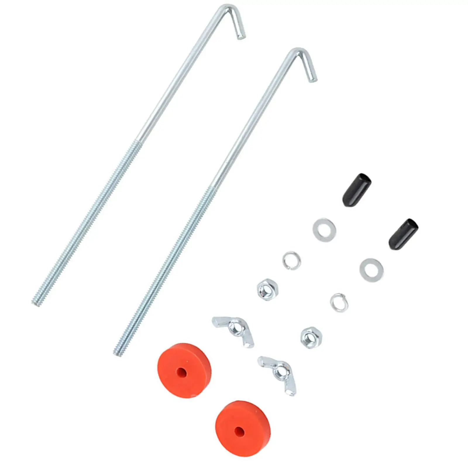 Battery tie down bracket Universal Fixing Bracket SUV Truck Mount Holder Car Battery Hold Down J Bolts Battery Tray Hold Down Bolts Fixing Holder