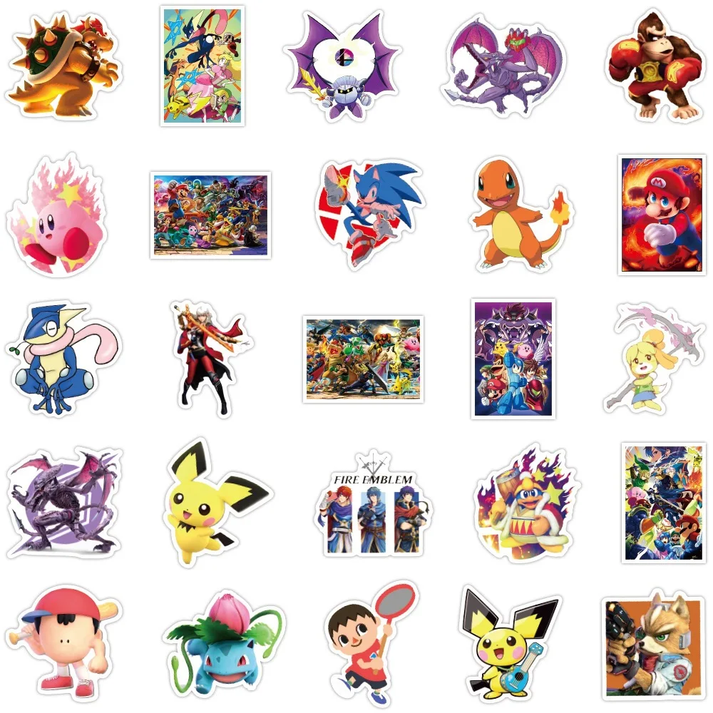 Pokemon Mario Kirby Stickers