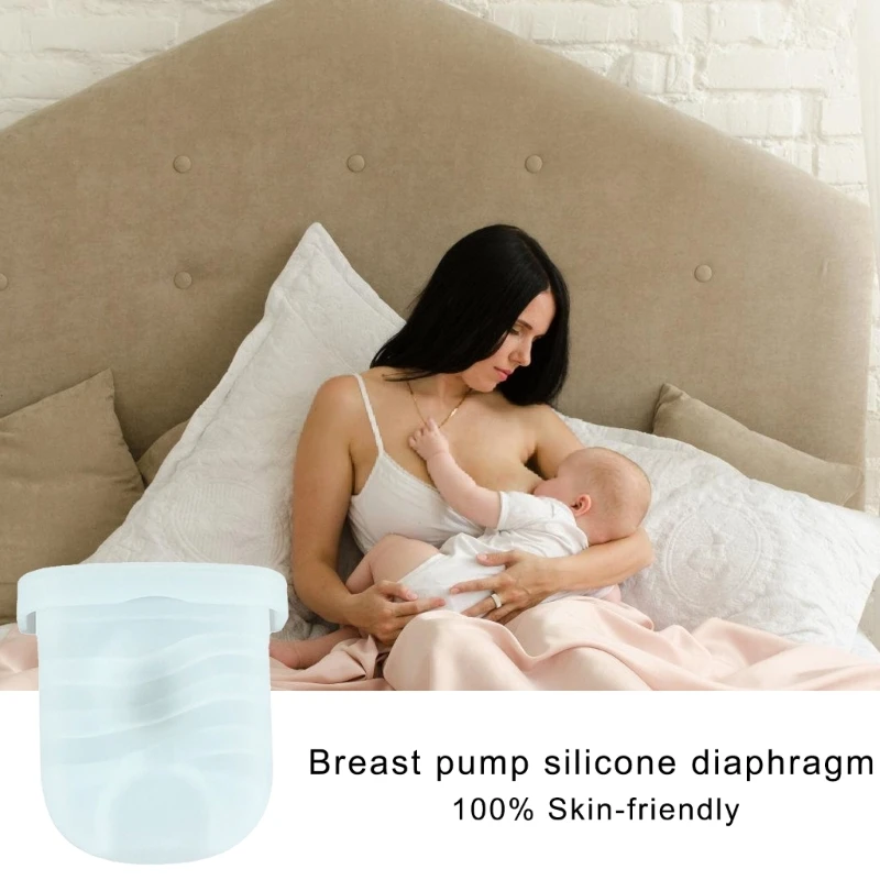 Soft Silicone Diaphragm for Breast Pumps, Safe and Flexible Breast Pump Accessories Anti Backflow Suction Membrane A2UB 4