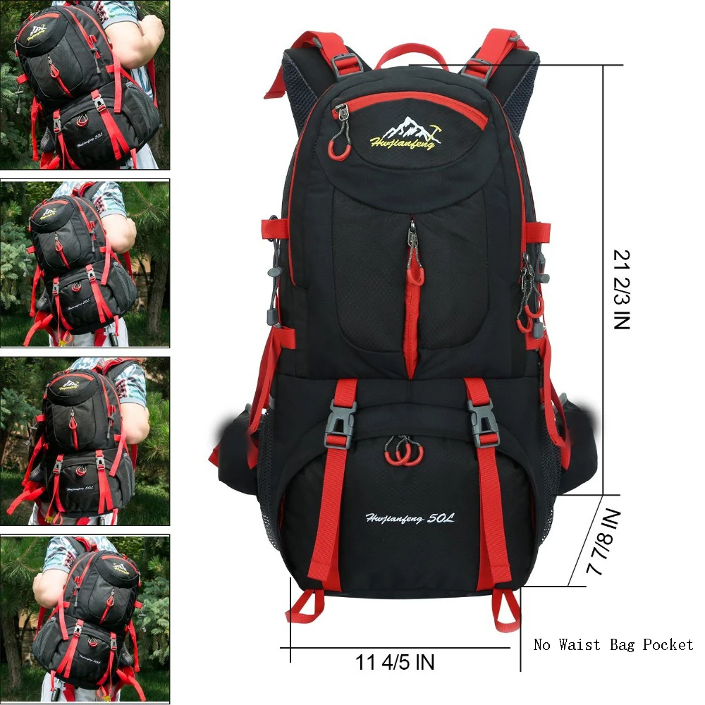 

60L Camping Hiking Backpack Bag Travel Rucksack Riding Bicycle Backpacks Waterproof Outdoor Sports Trekking Bag For Men Women
