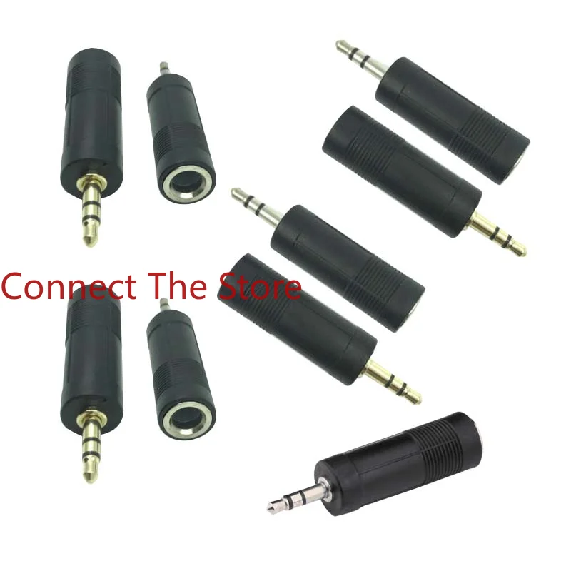 

6PCS 3.5 Stereo Revolution 6.3 Female Plug Audio And Video Connector