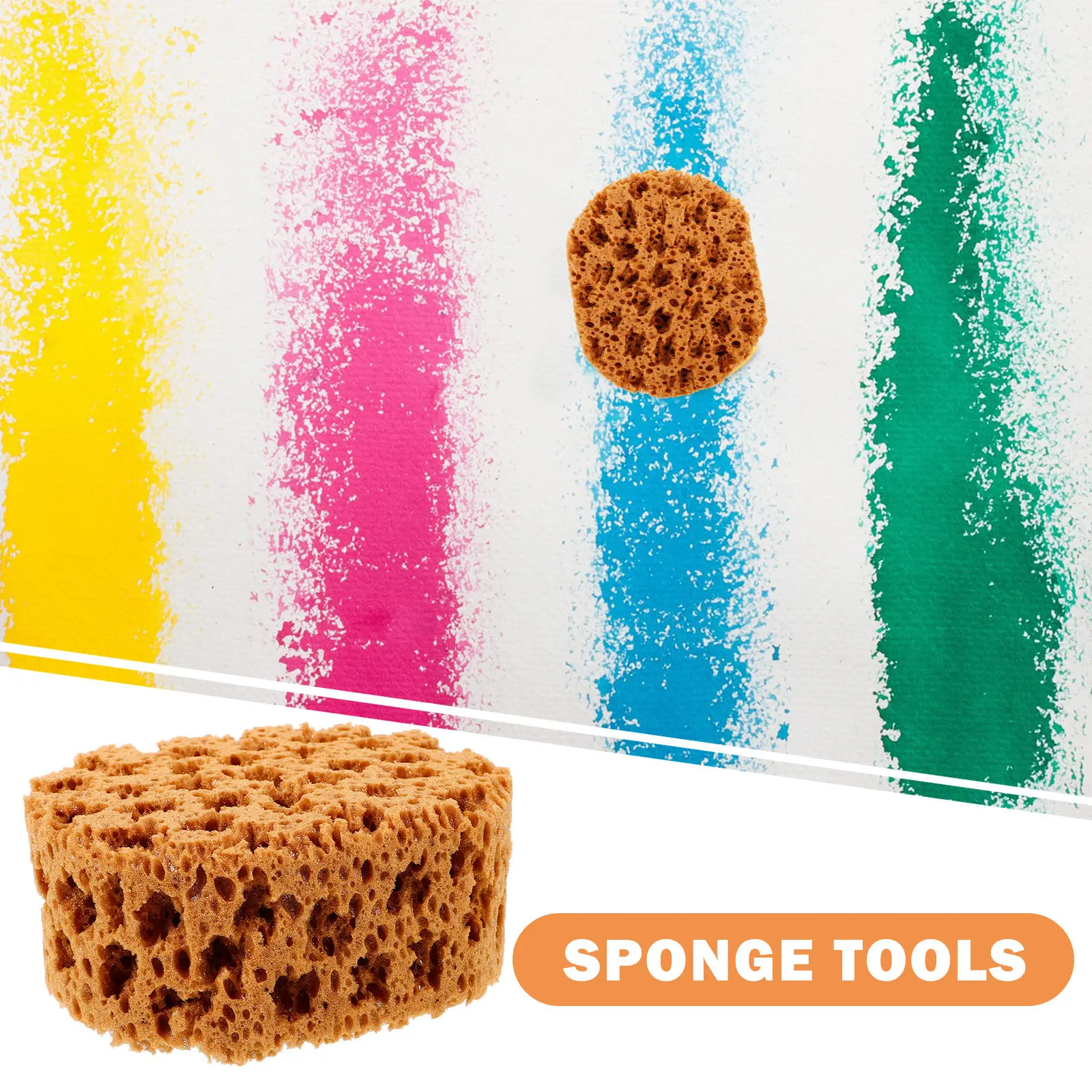 Sea Sponge Painting Brush Tool Reusable Comfortable Art Sponge Pen for Face Paint Craft Supplies Face Paint Sponges