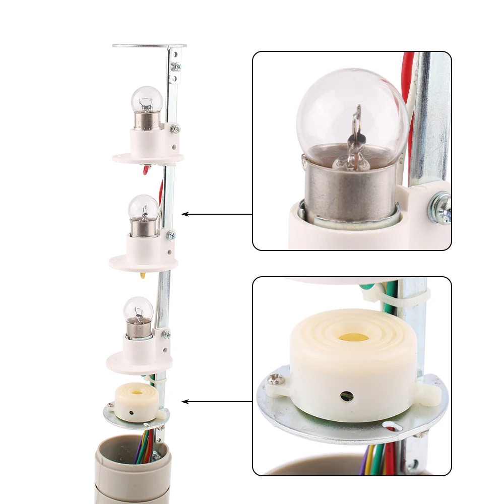 Industrial Multilayer Safety Stack Alarm Lamp Side Hanging
