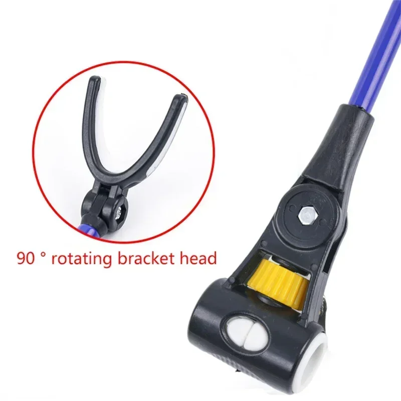 1.7M/2.1M/2.4M 새로운 스테인레스 스틸 두꺼운 텔레스코픽 낚싯대 브래킷 낚싯대 이중 목적 브래킷 낚싯대 홀더