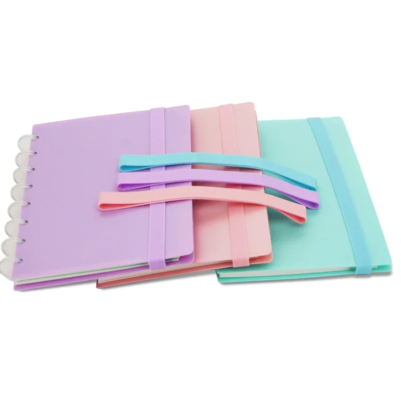 Travelers Notebook Accessories 3pcs Candy Color Planner Silicone Strap A5 Notebook Elastic Band Diary Scrapbooking