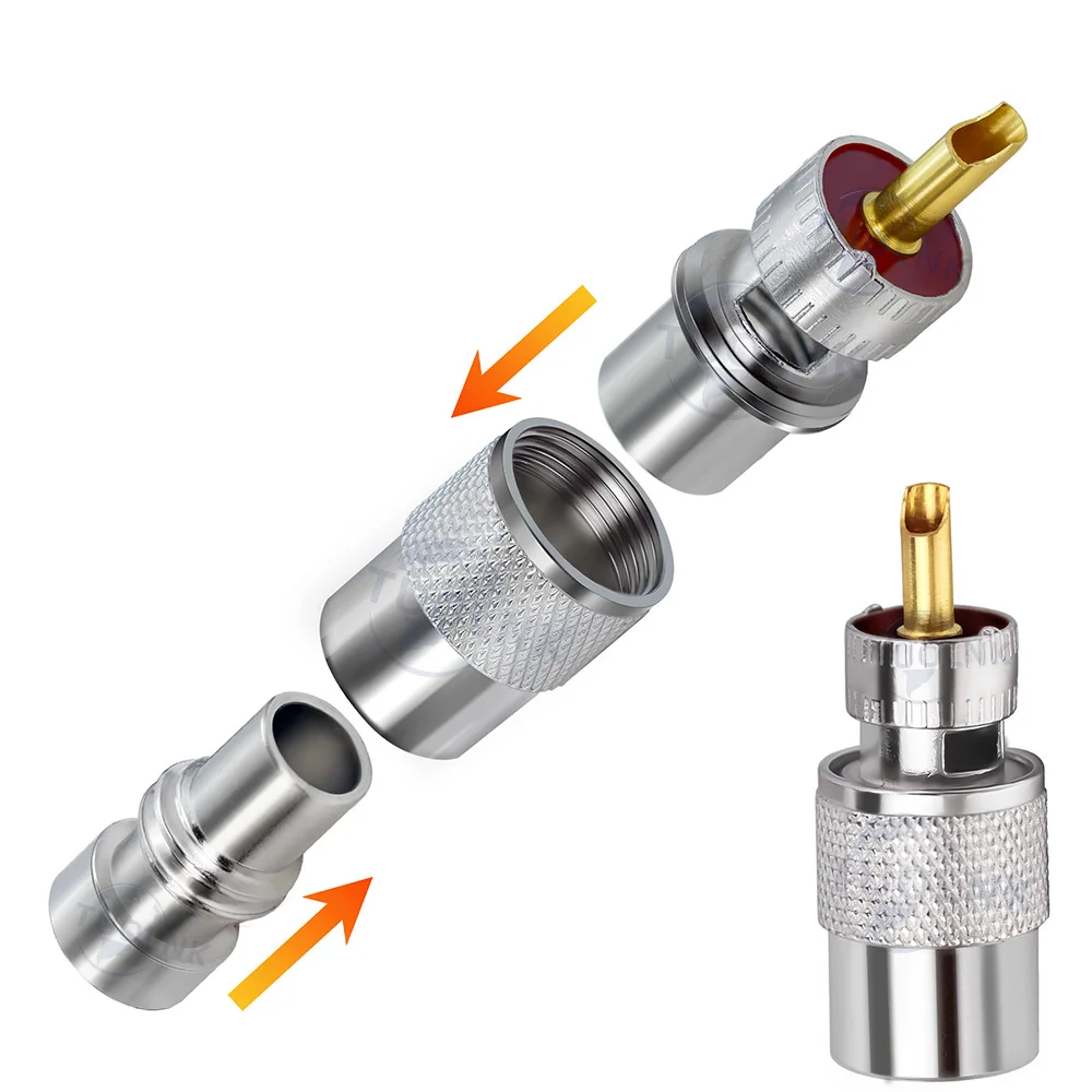 ohm, PL 259 UHF, baixa perda para LMR-400, RG-8 Cabo coaxial