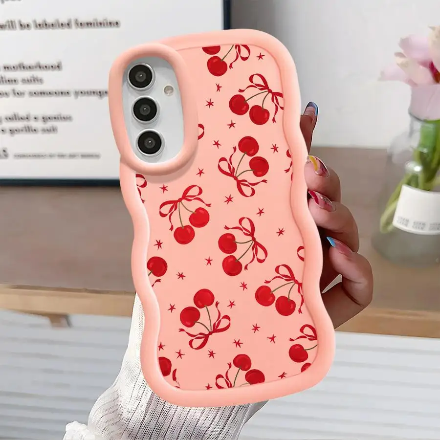 Red Lovely Cherry Soft Phone Case
