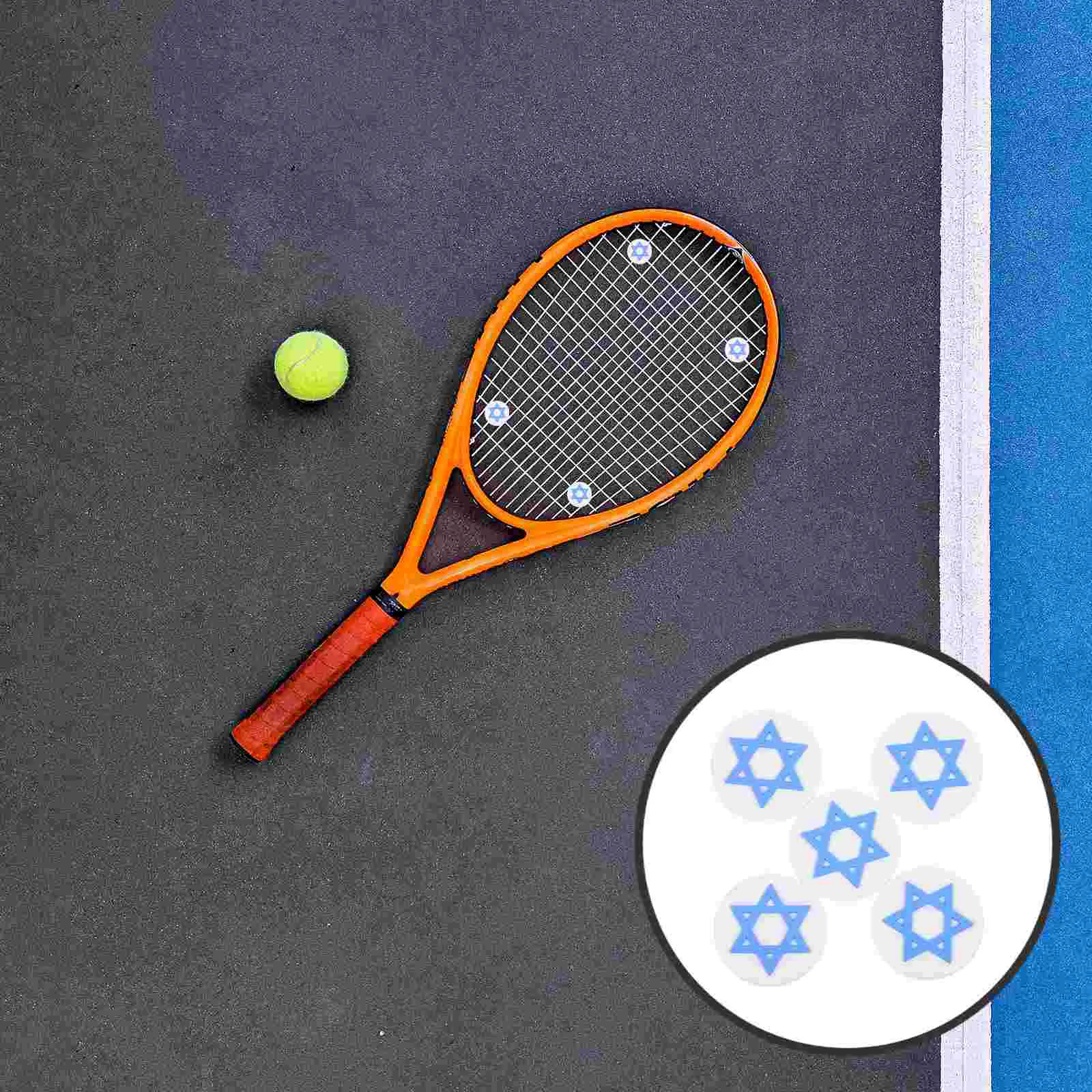 

5Pcs Racket Dampener Tenniss National Flag Design Tennis Tennis Racquet Dampeners