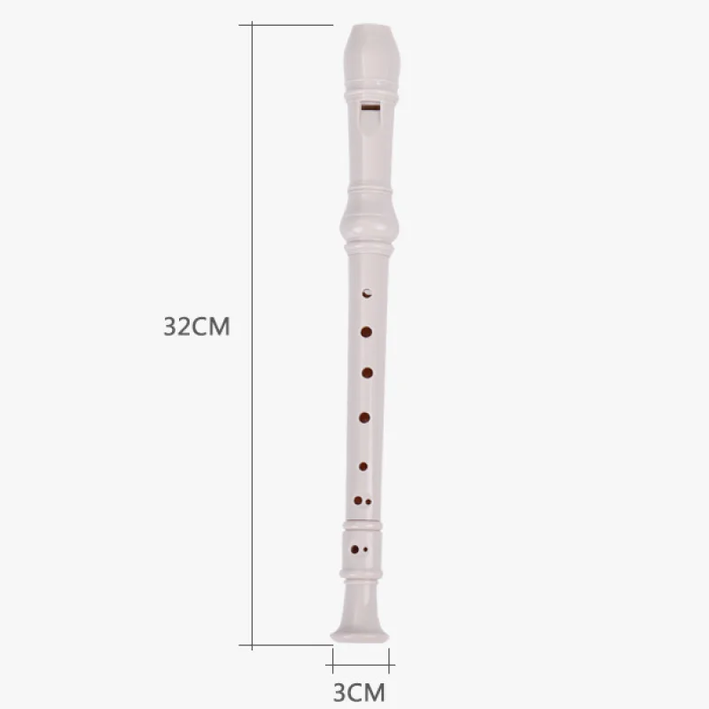 8 Holes ABS Clarinet Colorful Long Flute Instrument for Children Educational Tool Musical Soprano Recorder