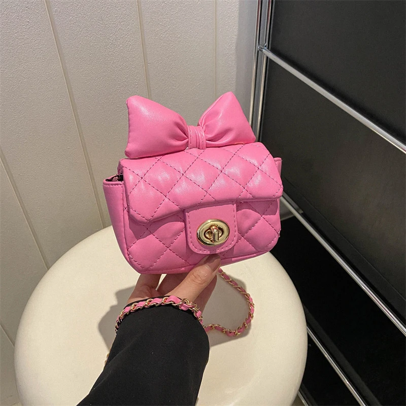 Mini Designer Luxury Shoulder Bag Toddler Princess Baby Girls Pink