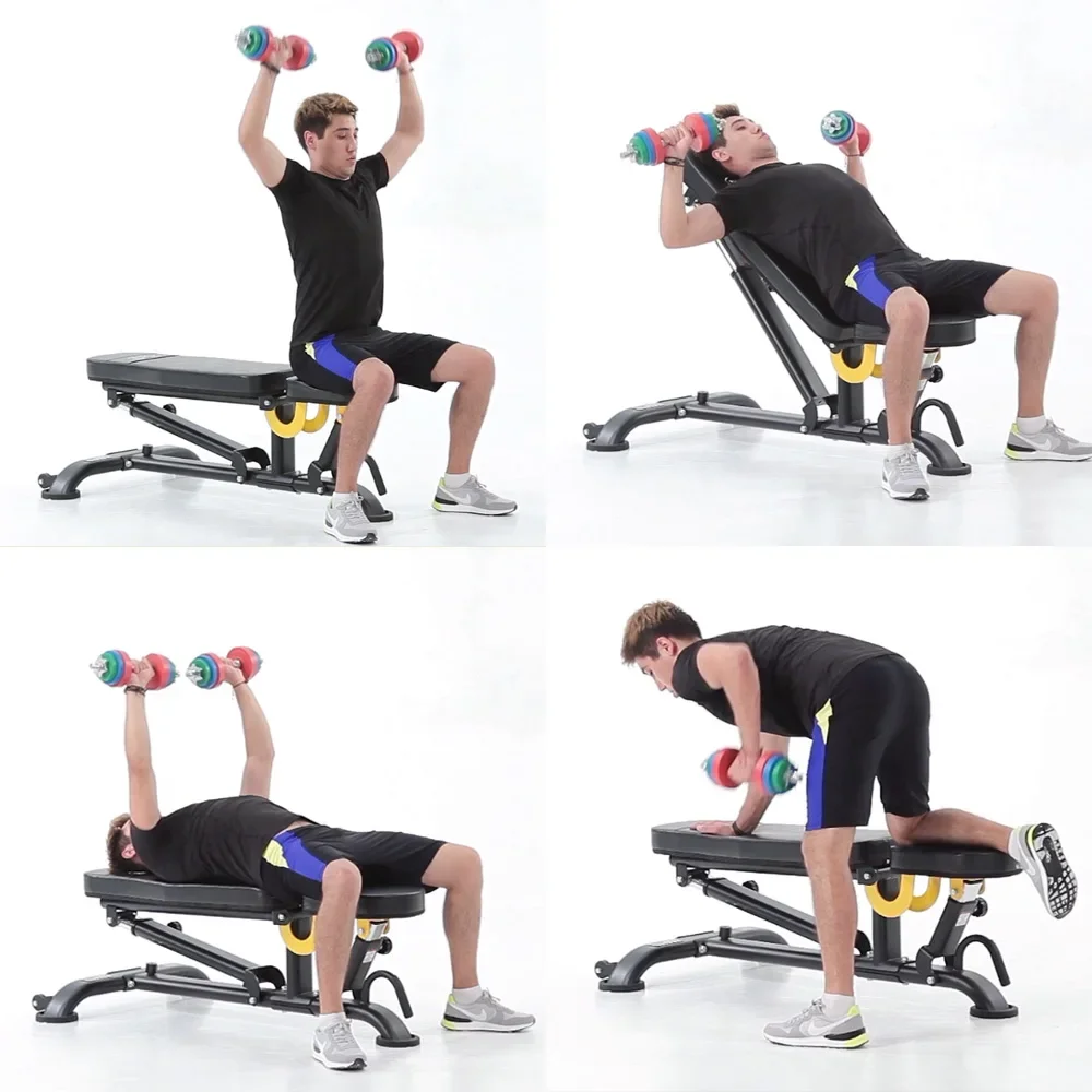 Indoor Fitness Equipment Bodybuilding Benches Gym Equipment Adjustable Bench Sit Up Dumbbell Bench Weights