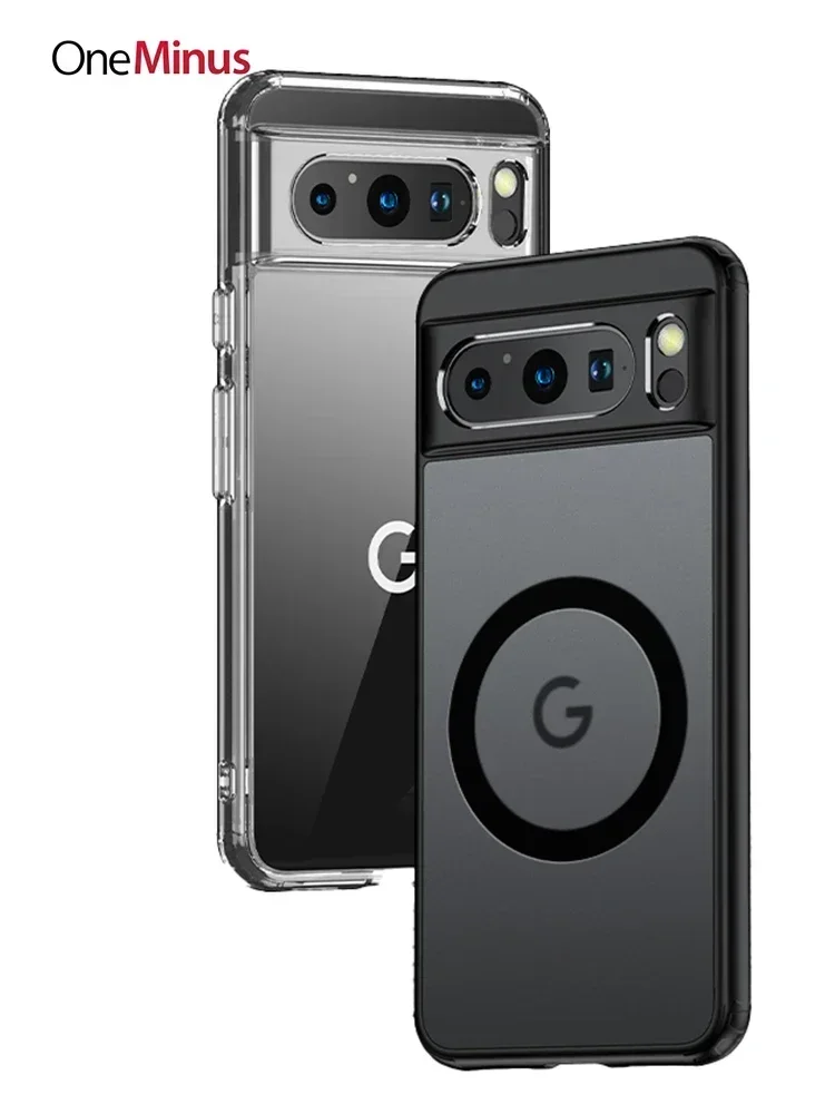 

Magnetic Case For Google Pixel 8 Pro Hard Back Cover 7a 8a Soft TPU Frame Ultra Slim Pixel8 Shockproof Anti-Scratch Skin Funda