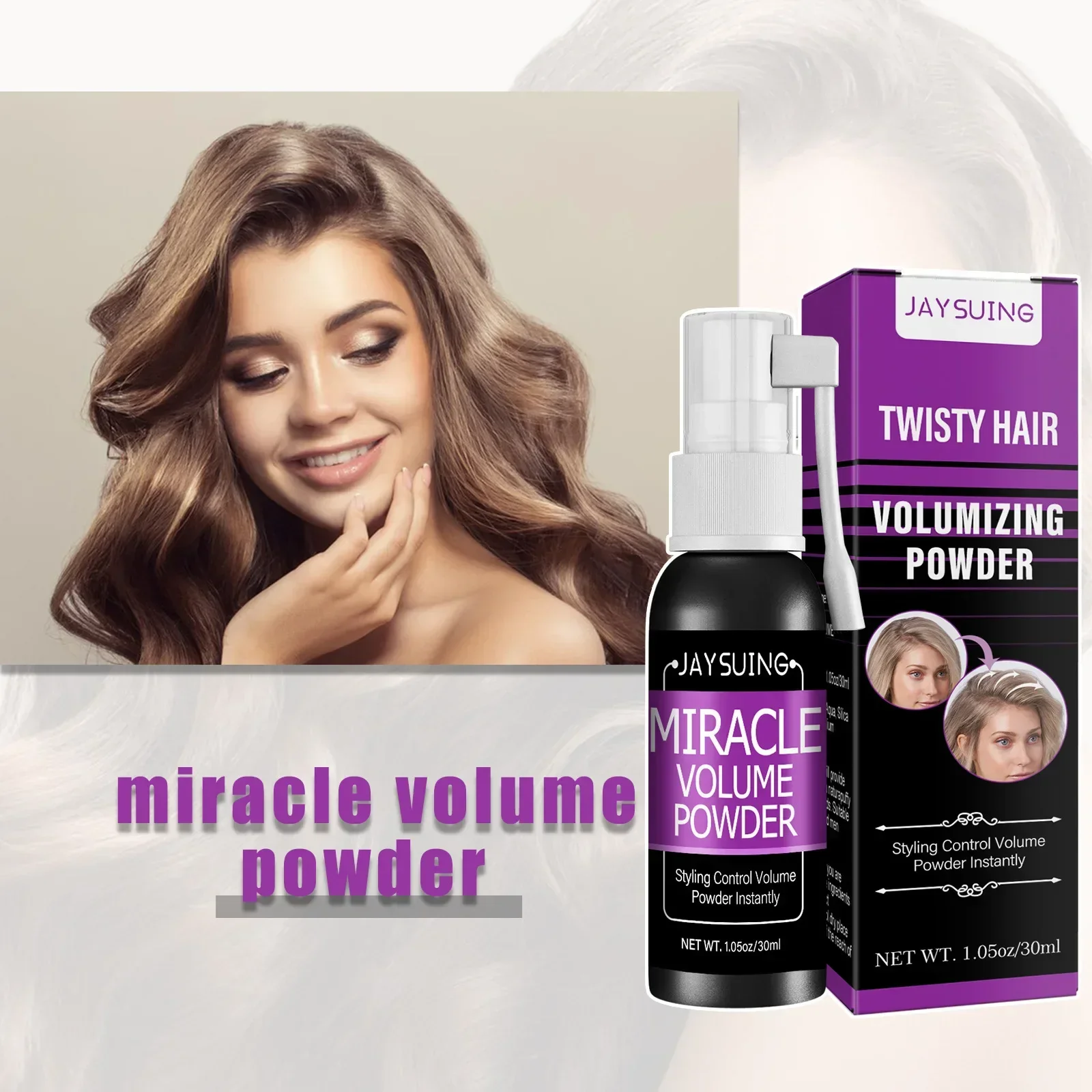 Hair Fluffy Spray Increase Hair Volume Long Lasting Wash Free Oil Control Refreshing Quick Dry Shampoo Styling Gel Spray