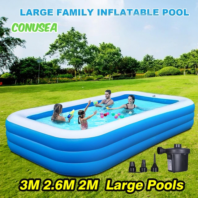 Piscine gonflable 3M 2M 2.6M grande famille piscines amovible jardin arrière-cour jeux de plein air jouet de fête aquatique enfants adultes bébé 1
