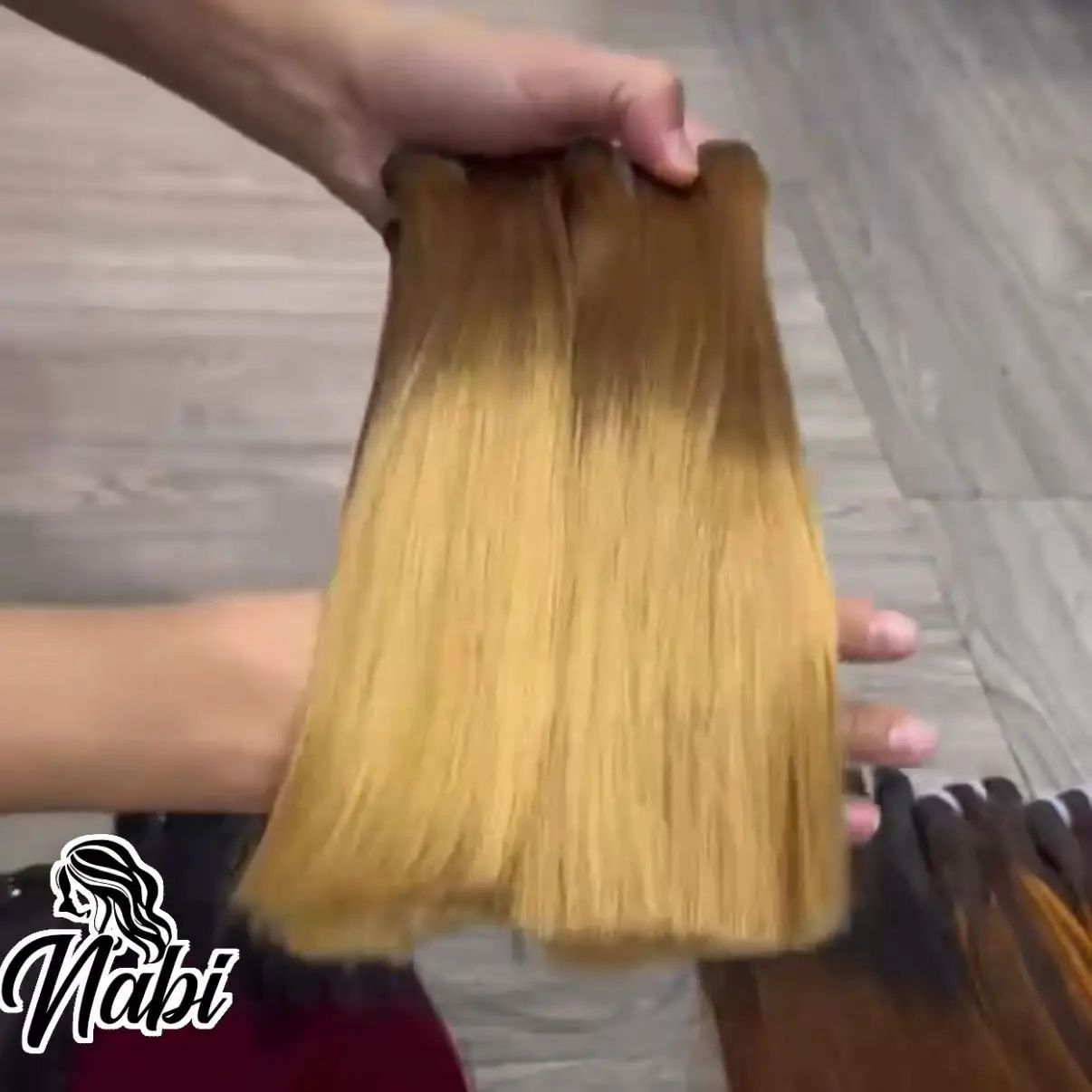 Nabi 16A Double Drawn Hair Bundles Straight Raw Vietnamese Human Hair Unprocessed Bundles Weft 4/27# 99J# Black Women