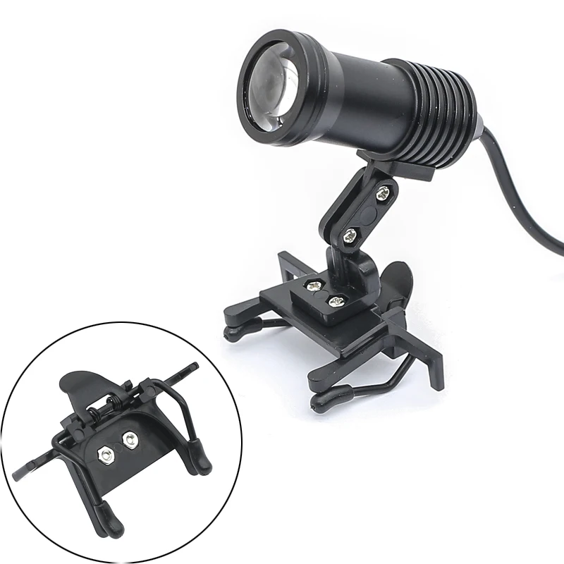 医療用双眼拡大鏡,グリッドマウントクリップ,歯科用アクセサリー,LED