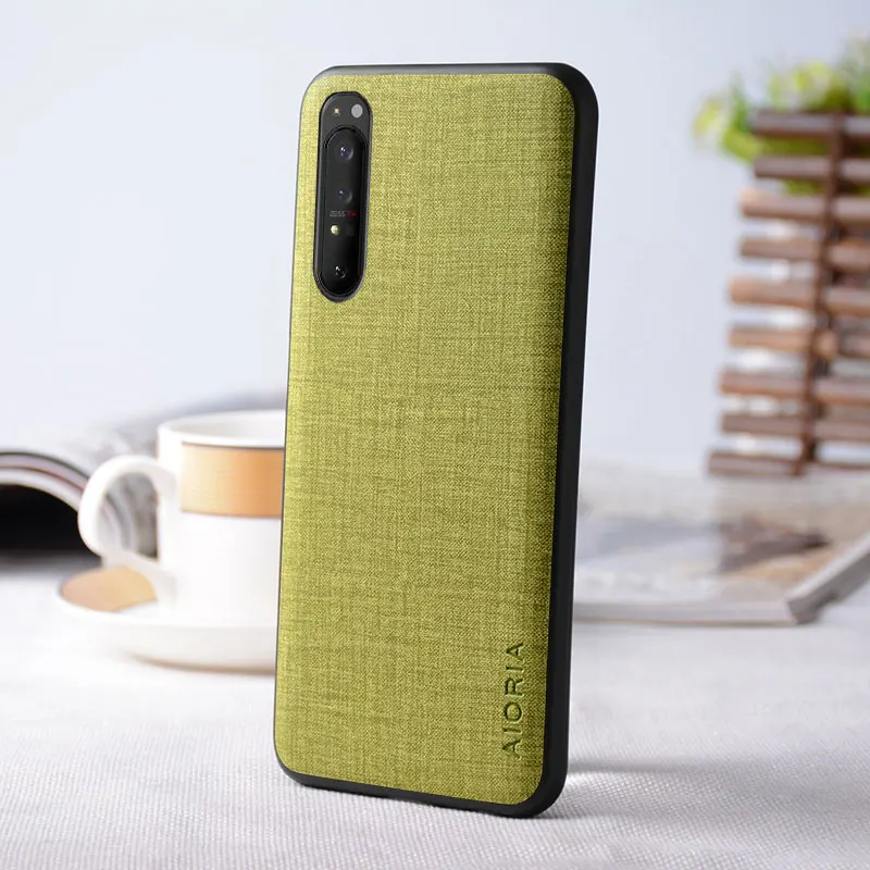 Luxury Textile Texture Leather & TPU Phone Cover - Premium Protection with Soft and Hard Shell Design