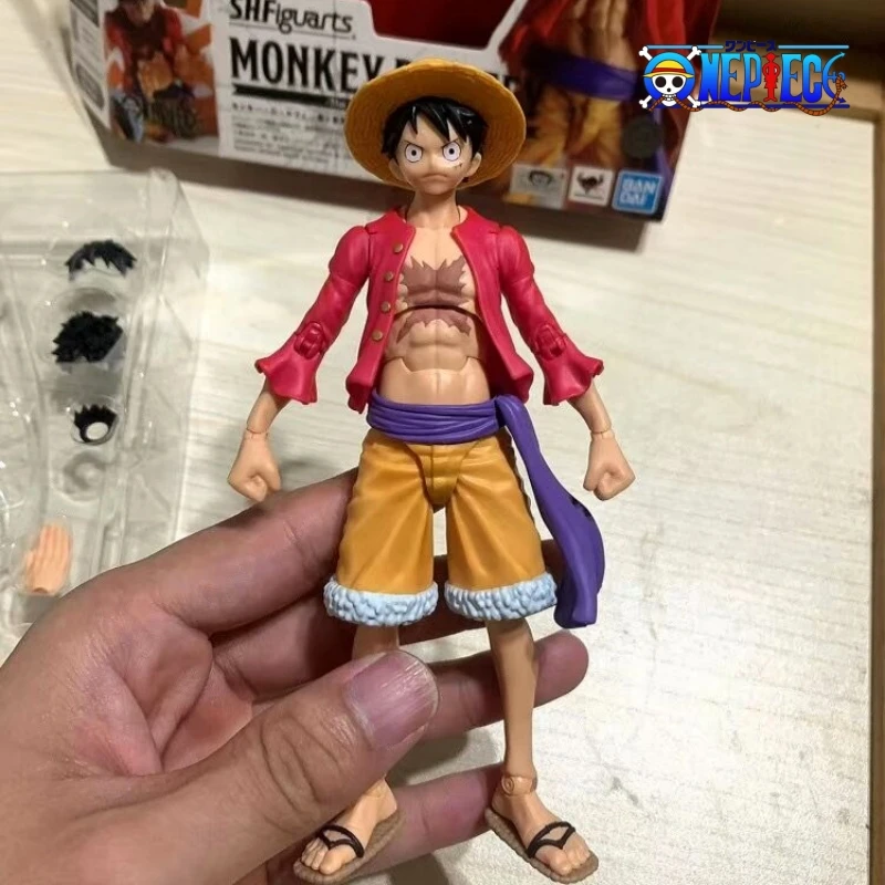 

Original One Piece Luffy S.H.Figuarts Anime Monkey D Luffy Pvc Action Figures The Raid On Onigashima Toys For Children Boy Gift