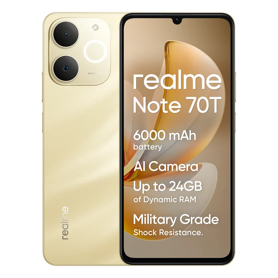 realme Note 70T 4Gスマートフォン 4+256GB、SIM フリー