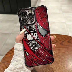 Spider - Themed Plating Phone Case with Anti - Fall Airbag for Honor X6c (DDB - DD441XML4A7)