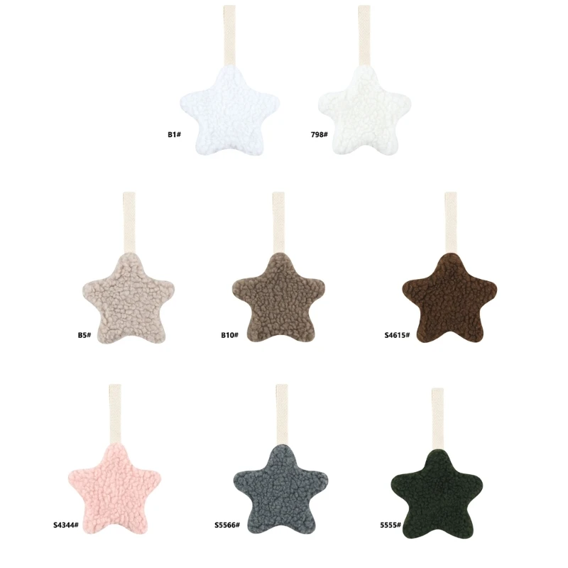 

Цепочка для соски, плюшевая подвеска, шнурок для соски, зажим для соски против потери, подвеска в виде пентаграммы, украшения для детской кроватки, аксессуары для ухода