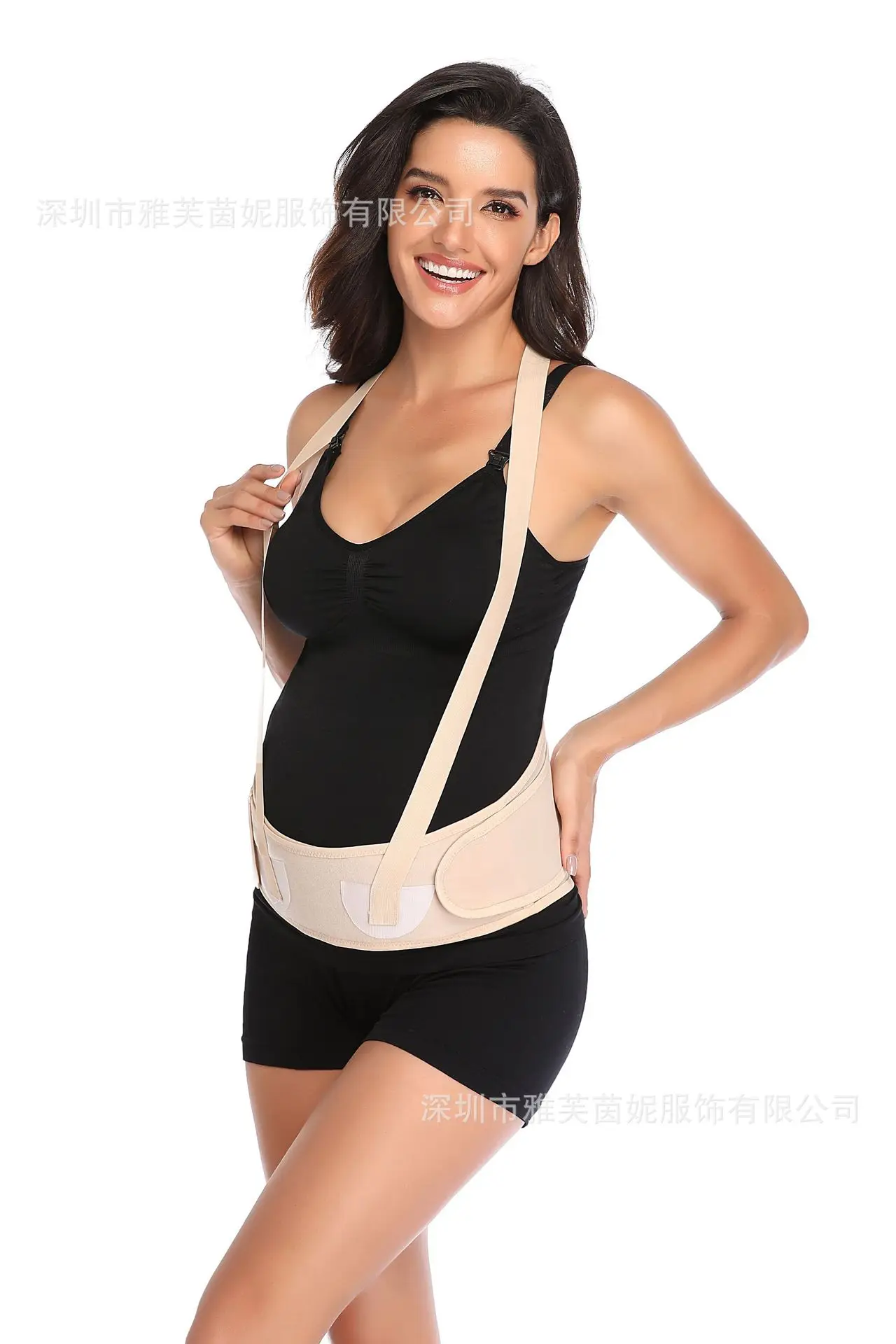 

Pregnant Women Apply Belly Belt Breathable Thin Prenatal Pregnancy Belt Black Color Pink Tocolysis Belt