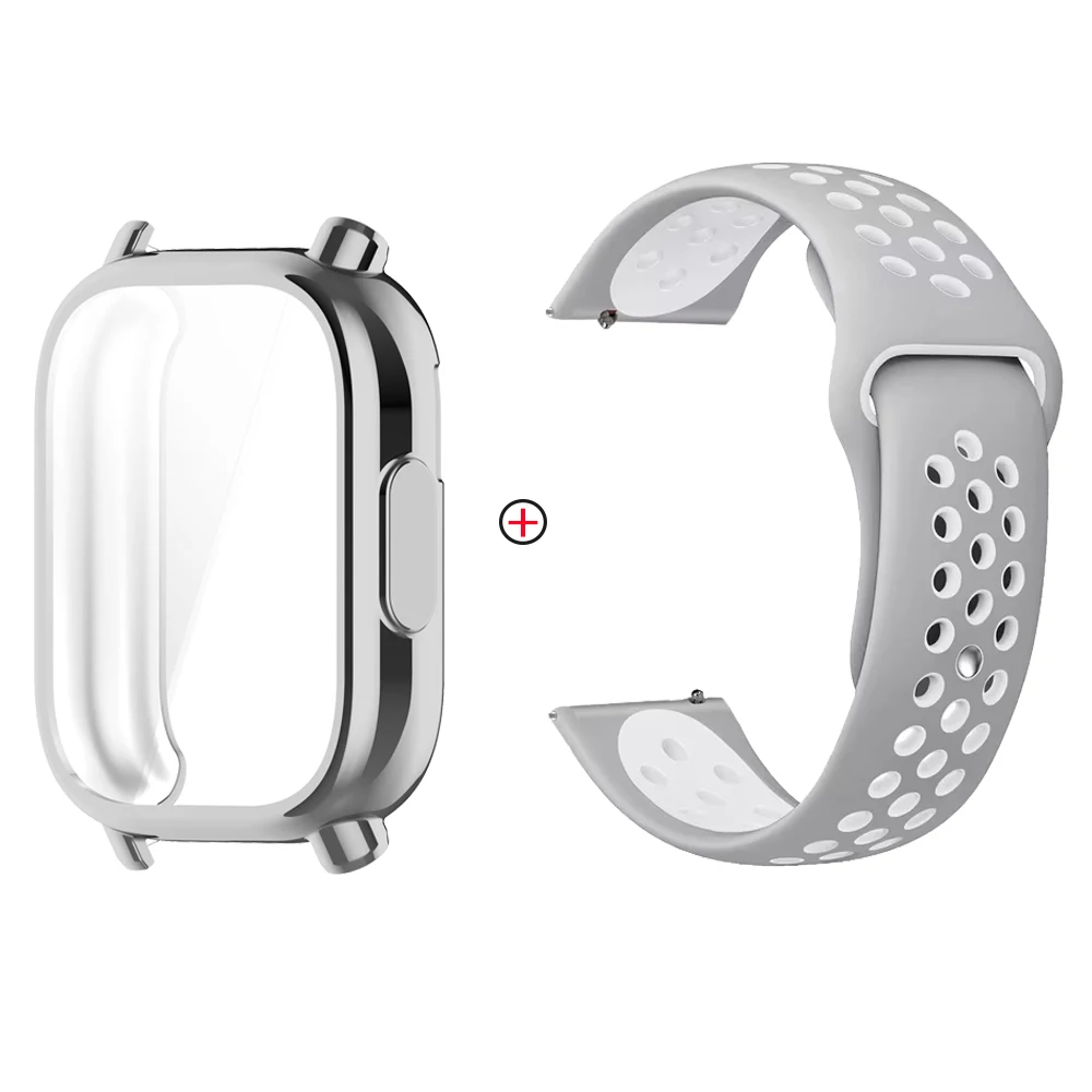 Soft Silicone Strap with TPU Case and Screen Protector